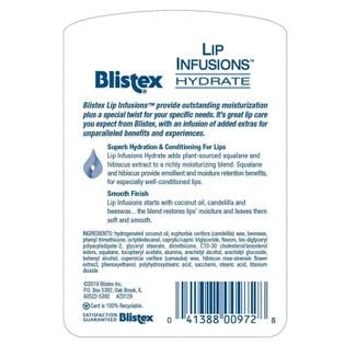 Blistex Lip Infusions Hydrate Lip Moisturizer 0.13 Ounce-VivaGrace Women