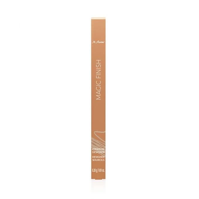M. Asam MAGIC FINISH Eyebrow Designer Light-Brown - 4-in-1 eyebrow pencil with rotating mine & spiral brush, perfect shape & fullness thanks to powdery texture, optimal brow arch, eye make-up, 0.01 Oz-VivaGrace Women