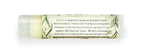 100% Natural Beeswax Lip Balm with Organic Oils (Cozy Vanilla, 4 pack)-VivaGrace Women