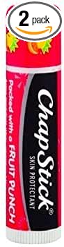 Chapstick Brand Lip Balm [Skin Protectant],Packed with a FRUIT PUNCH Set of 2 tubes-VivaGrace Women