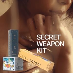 Day+West’s Secret Weapon Kit Skincare Gift Set | Three Sensitive Skin Essentials Including Hydrating Mist, Face + Neck Cream Moisturizer, Facial Oil | With Organic Prickly Pear, Calendula, Vitamin C-VivaGrace Women