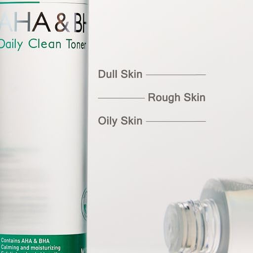 MIZON AHA&BHA Daily Clean Toner, Daily Peeling Toner, Smooth Skin, Removes Dead Skin, Healthy Skin, Korean Skincare (5.07 Fl oz)-VivaGrace Women