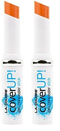 L.A. COLORS Pro Concealer Stick 615 Pure Orange, 0.11 Oz (Pack of 2)-VivaGrace Women