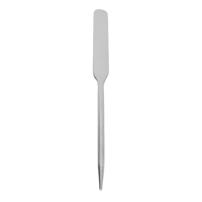 Stainless Steel Makeup Spatula, Liquid Foundation Spatula Stainless Steel Ergonomic Nail Art Stirring Tool Makeup Artist Makeup Tool-VivaGrace Women