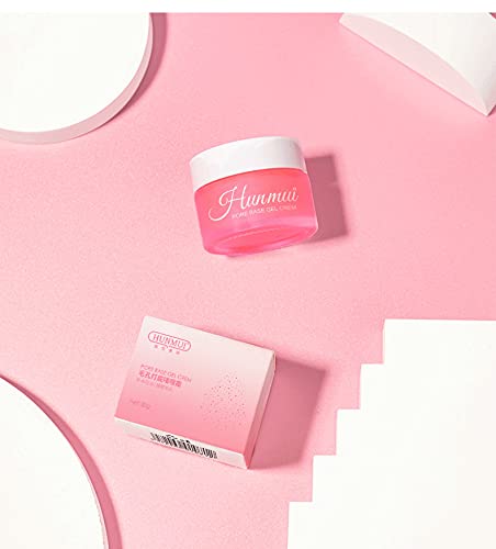 2PCS Hunmui Face Primer Pore Base Gel Cream Cover Pores Water Embellish Skin Silky Finish Primer, Remove Oils Isolating Pore Light Weight Primer Natural Make Up To Flawless Face Firming Moisturizers-VivaGrace Women