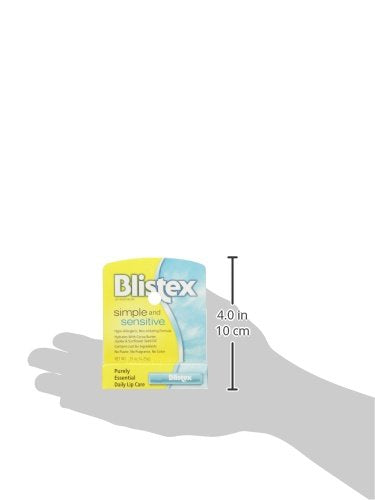 Blistex Simple & Sensitive Lip Balm, 0.15 Ounce Tube – Hypo-Allergenic Unflavored Lip Balm, Gentle Lip Moisturizer For Dry Lips, Contains Shea & Cocoa Butter-VivaGrace Women