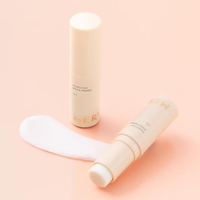 MERYTHOD PORE-CHAK Stick Primer Erasing Mattifying Hard Primer Stick, Filttered Effect, Easy Stick Type, Uneven&Pore Cover 0.4oz-VivaGrace Women