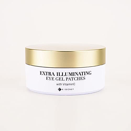 KSECRET Extra Illuminating Eye Gel Patches, 102g/3.45oz. 60pcs (15 full pairs) with VITAMIN C | Korean Skincare | Under Eye Masks for Pigmentation Revoval, Anti-Wrinkles, and Dark Circles…-VivaGrace Women