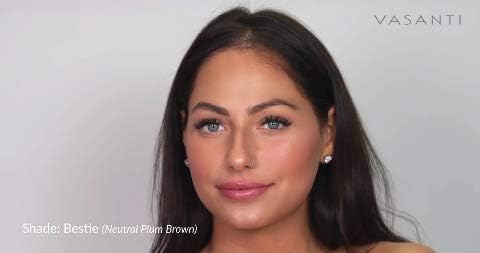 VASANTI Best Balm Forever Tinted Lip Balm - Lip Moisturizer with Natural Oils and Butters for Lip Hydration and Long Lasting Comfort - Vegan, Paraben Free, Cruelty Free (Shh! - Nude Brown)-VivaGrace Women