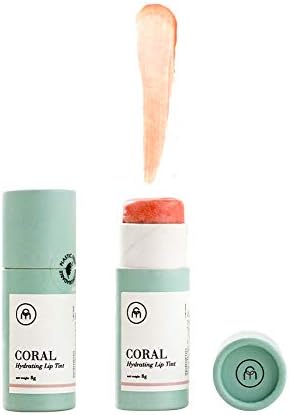 Coconut Matter Lip Balm – Handmade Vegan Coconut Lip Balm with Pink Tint - Hydrating Lip Balm with Natural Coconut Oil, CORAL-VivaGrace Women