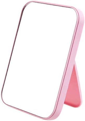 Coobbar Foldable Princess Mirror - Portable, Simple & Square - Perfect for Women (Pink)