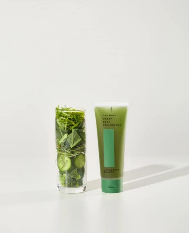 beauty Calming Green Soft Peeling Gel. Mild, Waterful Cleanser, 100ml / 3.38 fl. oz. / Hydration, Exfoliating, Deep Cleansing, Glowing, Cruelty-Free, Paraben-Free, Korean Skin Care