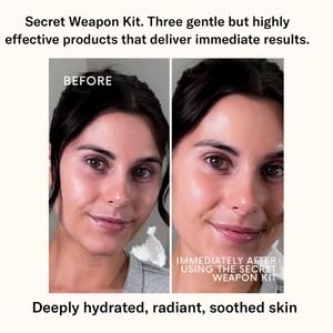 Day+West’s Secret Weapon Kit Skincare Gift Set | Three Sensitive Skin Essentials Including Hydrating Mist, Face + Neck Cream Moisturizer, Facial Oil | With Organic Prickly Pear, Calendula, Vitamin C-VivaGrace Women