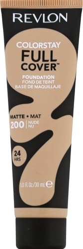 Revlon Liquid Foundation, ColorStay Face Makeup for Normal and Dry Skin, Longwear Full Coverage with Matte Finish, Oil Free, Nude, 1.0 Fl Oz-VivaGrace Women