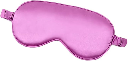 100% Natural Mulberry Soft Silk Sleep Mask, Light Blocking Eye Masks For Sleep, Night Blindfold Eye Mask Cover For Men And Women, Sleeping Night Mask For Travel (Purple)-VivaGrace Women