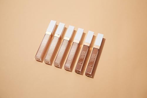 FLOWER BEAUTY By Drew Barrymore Light Illusion Full Coverage Concealer - Diffuse Dark Under Eye Circles + Blurs Blemishes - Weightless Formula + Crease Proof Makeup (Vanilla)-VivaGrace Women