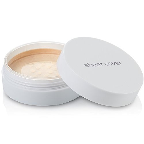 Sheer Cover Perfect Shade - Mineral Foundation Makeup Kit w Free Foundation Brush - Light/Fair Shade - Foundation Powder Makeup and Mineral Makeup, Best Full Coverage Foundation 4 Grams-VivaGrace Women