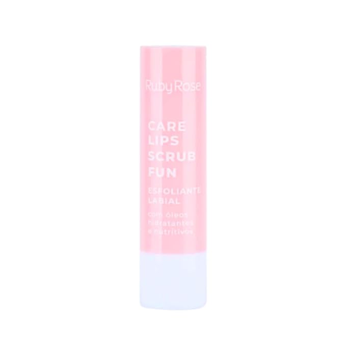 RUBY ROSE COSMETICS - EXFOLIANTE LABIAL CARE LIPS FUN STRAWBERRY LOVE, exfoliante labial en barra, tiene aceites hidratantes y nutritivos!!-VivaGrace Women