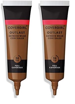 COVERGIRL Outlast Extreme Wear Concealer, Deep Golden 877, Pack of 2-VivaGrace Women