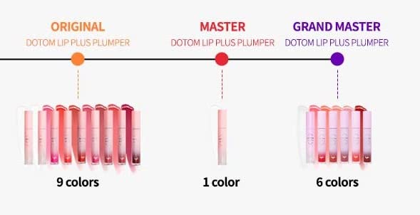 KEYBO Lip Plumper Dotom Lip Plus 16 Colors, 3 Steps Extreme Plumping Clear Lip Gloss by Essence Lip Care Oil & 16 Color Tints from Korean Makeup (01. Spring Glass)-VivaGrace Women