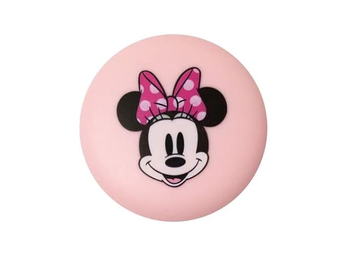 The Crème Shop x Disney Macaron Lip Balm Minnie Mouse Strawberries and Crème Pink Korean Scented Pocket Portable Vitamin E Shea Butter-VivaGrace Women