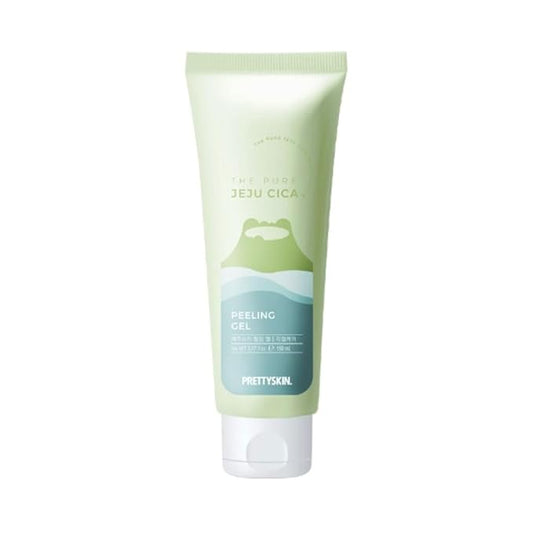 The Pure Jeju Cica Exfoliating Face Wash Peeling Gel 5.07fl.oz.(150ml) with Centella Asiatica Extract (Peeling Gel)