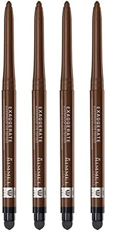 Rimmel London exaggerate auto waterproof eye definer, rich brown, 2 Count (Pack of 2)