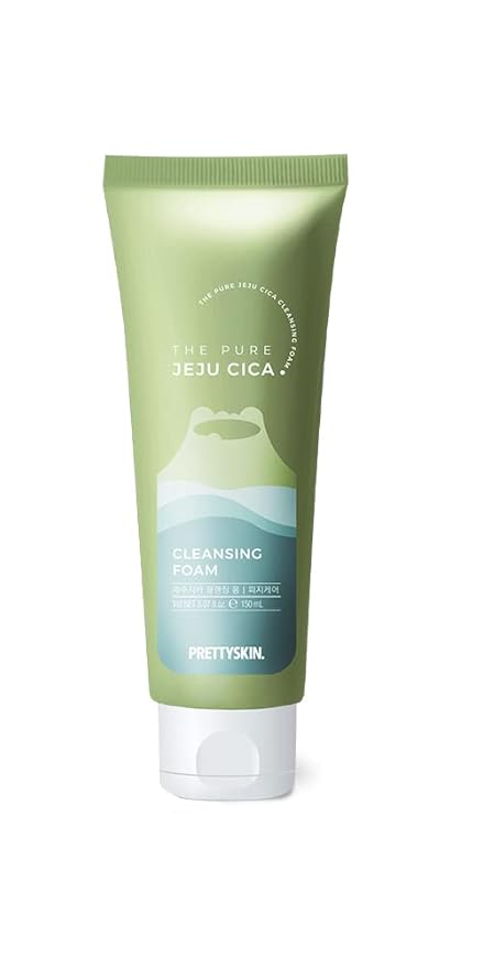 The Pure Jeju Cica Centella Asiatica Extract Cleansing Foam 5.07fl.oz.(150ml) (Cleansing Foam)