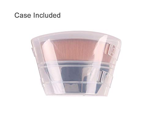 Foundation Makeup Brush Fast Flawless Application Blusher Liquid Cream Powder Cosmetic Body Blending Tool, Black-VivaGrace Women