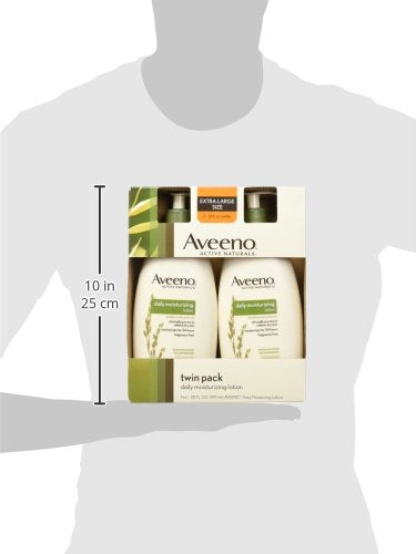 Aveeno Active Naturals Daily Moisturizing Lotion, New 2 Pack Of 20 Fl Ounce Pump, 1 Fl Ounce-VivaGrace Women