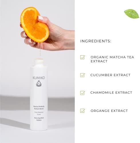 KUMIKO Ultimate Matcha Skin Care: Radiant Boost Face Toner Fresh Balance - Purifying & Refreshing Glow Essence - Hydrate, Balance, Replenish Skin - 7.84 oz - Soothe and Revitalize Your Skin-VivaGrace Women