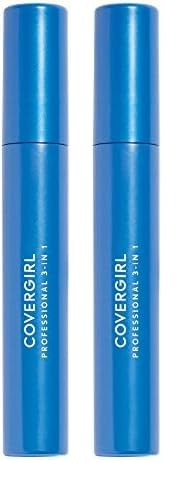 COVERGIRL Professional All-in-One Curved Brush Mascara, Black Brown 210, 0.3 Fl Oz (Packaging may vary) (Pack of 2)