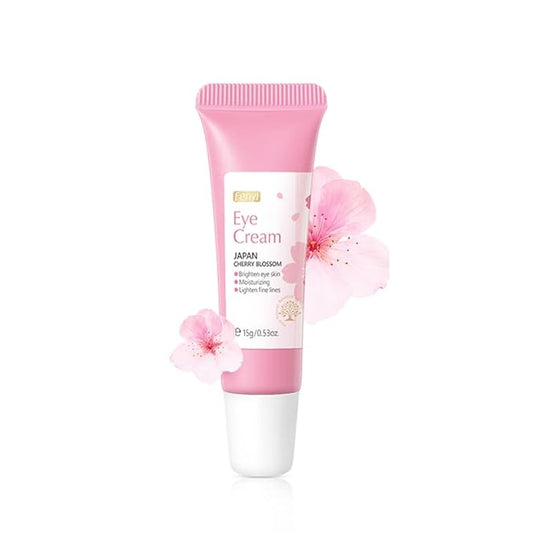 AKARY Cherry Blossom Eye Cream with Hyaluronic Acid, Lightweight Skincare Eye Cream for Dark Circles and Puffiness, Hydrating Under Eye Cream for All Skin Types, Cruelty-Free & Fragrance-Free-VivaGrace Women