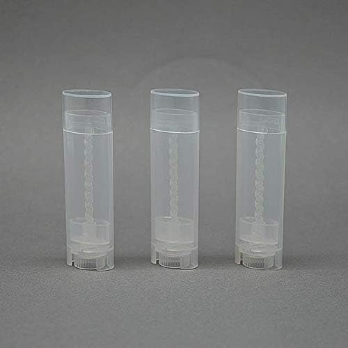 10PCS 4.5g/4.5ml Empty DIY Lip Tubes Holder Containers Vial Refillable PP Plastic Deodorant Crayon Travel Tube Pipe Bottle Lip Gloss Case DIY Lip Balm Gifts For Women Lady Girls(Transparent)-VivaGrace Women