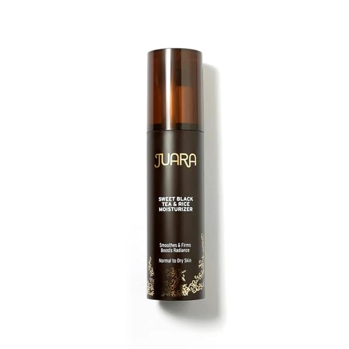 Juara Sweet Black Tea and Rice Moisturizer | Hydrating Face Lotion | Plumping Hyaluronic Acid | Dull, Dry Skin Therapy | Moisturizing Treatment | Paraben and Sulfate Free | 100% Vegetarian | 1.7 oz