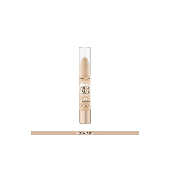 Maybelline Dream Brightening Creamy Concealer, Light/Medium, 0.11 oz.-VivaGrace Women
