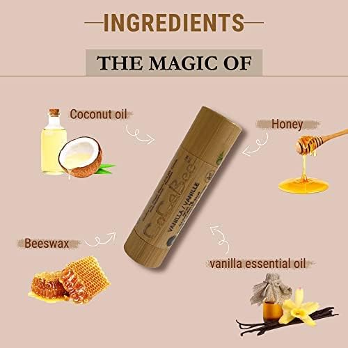 Chapstick Lip Balm Lip Moisturizer For Dry & Chapped Lips 100% Organic Lip Balm For Soft And Shiny Lips Cute And Portable Lip Care Balm for Kids and Women's With Bamboo Packaging (Peppermint)-VivaGrace Women