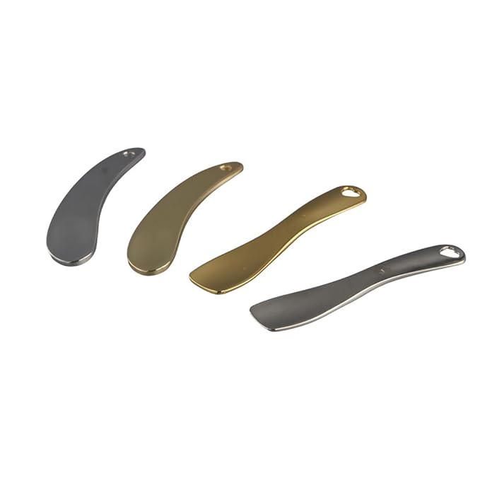 4Pcs Metal Cosmetic Spoon,Reusable Mini Zinc Alloy Facial Cream Cosmetic Spoon Applicator for Beauty Mixing Skincare Cream Lotions Eye Cream-VivaGrace Women