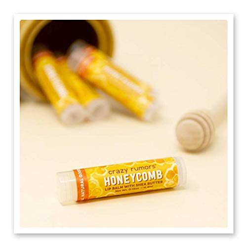Crazy Rumors Honeycomb Lip Balm. 100% Natural, Vegan, Plant-Based, Made in USA (1-Pack)-VivaGrace Women