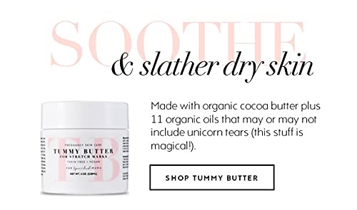 Tummy Butter Stretch Mark Prevention Cream - Safe for Pregnancy - Cocoa Butter & Shea Butter - Toxin Free - Vegan - C-Section Scar Lotion for Dry Pregnancy Skin-VivaGrace Women