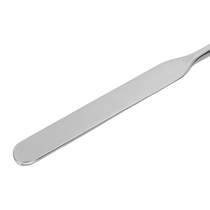 Stainless Steel Makeup Spatula, Liquid Foundation Spatula Stainless Steel Ergonomic Nail Art Stirring Tool Makeup Artist Makeup Tool-VivaGrace Women