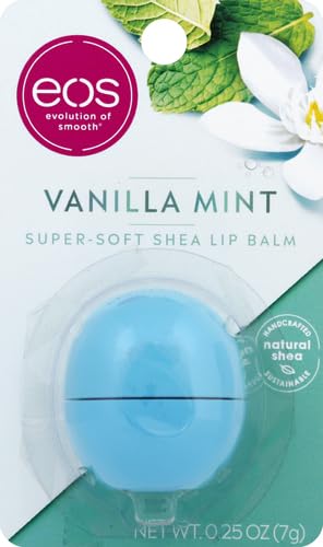 eos 100% Natural Lip Balm- Vanilla Mint, All-Day Moisture, Made for Sensitive Skin, Lip Care Products, 0.25 oz (Pack of 2)-VivaGrace Women
