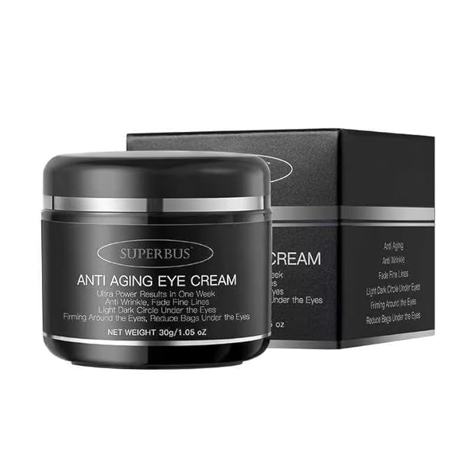 SUPERBUS Anti Aging Eye Cream, Anti Wrinkle, Fade Fine Lines, Reduce Bags and Light / Dark Circle Under the Eyes, Firming Around the Eyes-VivaGrace Women