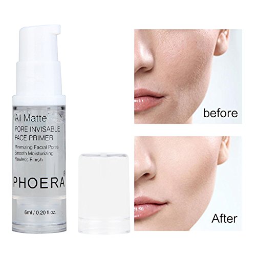 2 Pcs PHOERA Setting Powder and Face Primer, Control Oil Brighten Skin Color Cover Face Setting Loose Powder。 (02 Cool Beige + makeup primer)-VivaGrace Women