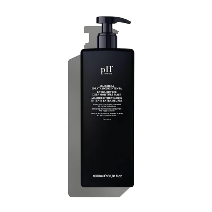 pH PURE HAIR Extra Butter Deep Moisture Hair Mask & Treatment for Dry, Damaged Strands - Hydrating Deep Conditioning Hair Mask with Vitamin E & Rose Extract - 33.8 oz-VivaGrace Women