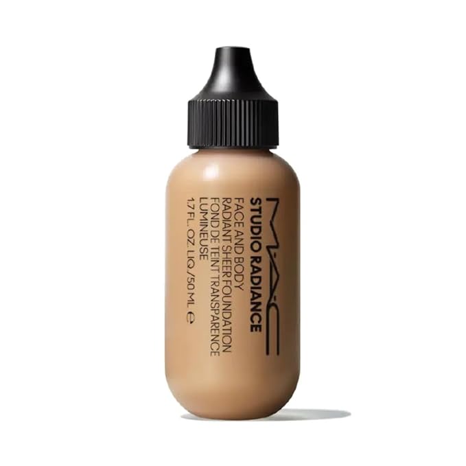 M.A.C Cosmetics Studio Radiance Face and Body Radiant Sheer Foundation - C3 (Medium Beige) - 1.7 fl oz / 50 mL-VivaGrace Women