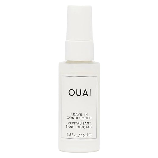 OUAI Leave In Conditioner & Heat Protectant Spray - Prime Hair for Style, Smooth Flyaways, Add Shine and Use as Detangling Spray - No Parabens, Sulfates or Phthalates (1.5 oz)-VivaGrace Women
