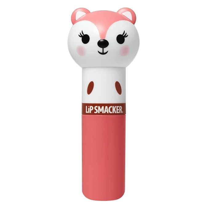 Lip Smacker Lippy Pals Fox, Flavored Moisturizing & Smoothing Soft Shine Lip Balm, Hydrating & Protecting Fun Tasty Flavors, Cruelty-Free & Vegan - Foxy Apple-VivaGrace Women
