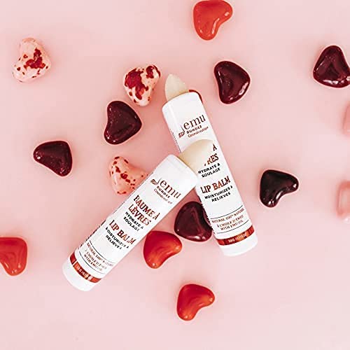 Emu Dundee | 2 Tubes of Natural Lip Balm with Emu Oil, Made in Canada | Relieves, Hydrates and Soothes Dry, Cracked & Chapped Lips | Fragrance Free(2x 3.8g)-VivaGrace Women