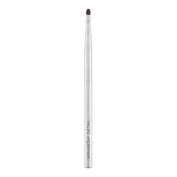 Mirabella Detail Professional Makeup Brush – Precision Eyeshadow Brush for Blending & Smudging – Small Vegan Brush w/Tapered Bristles & Weighted Handle for Eyeshadow Detailing-VivaGrace Women
